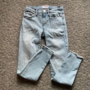 Frame Denim Crop Skinny Jeans
